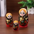 thumbnail image 3 of Madera 5 capas fresa chica rusa Matryoshka mano pintura muñeca decoración Hugtrwg 4tv8ne2ww7ls9sx3, 3 of 9