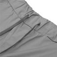 thumbnail image 4 of Men‘s Solid Color Pocket Elastic Waist Drawstring Track Shorts SweatShorts Summer Casual Sports Shorts, 4 of 8