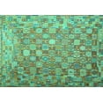 thumbnail image 1 of Ahgly Company Machine Washable Indoor Rectangle Oriental Turquoise Blue Traditional Area Rugs, 5' x 8', 1 of 4