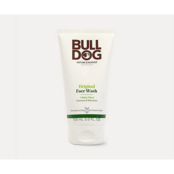 Bulldog Mens Skincare and Grooming, Original Face Wash/ Scrub, 5 Oz