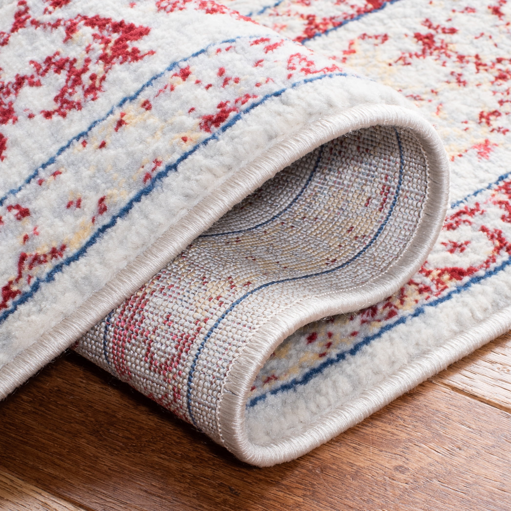 SAFAVIEH Brentwood Adams Oriental Area Rug, Ivory/Red, 9' x 12'
