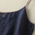thumbnail image 4 of Garbnen Linen Tank Tops for Women Spaghetti Strap Sleeveless Camisole Top Summer Beach Travel Crew Neck Womens Tunics, 4 of 8