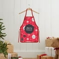 thumbnail image 6 of Christmas Apron, Santa Claus Apron, Festive Christmas Kitchen Apron for Cooking and Hosting, Polyester Fabric with Pocket Adjustable Straps Holiday Decoration, 6 of 7