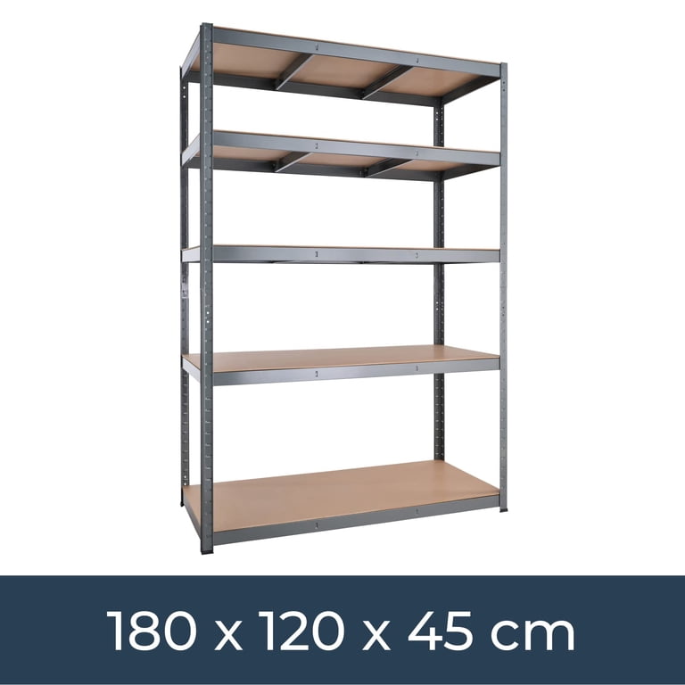 G-Rack 5-Tier Heavy Duty Garage Shelving Unit - 71"H X 35"L X 24"W, 3000lb Capacity, Boltless Assembly