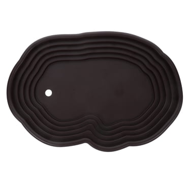 Miangastore Large Reptile Bathing Pool With Ramp Turtle Water Bowl Reptile Feeding Dish Tortoise Bathing Tub Turtle Habitat Accessories For Gecko Snake Bearded Dragon Lizard Frog