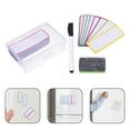 MANLINGDA 54pcs Dry Erase Labels Reusable Label For