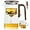 720ml+2 cups, variant on Magic Tea Pot, Magic Pot, Water Separation Glass Teapot with Wooden Handle, Magical Teapot, Glass Teapot with Infuser, Glass Teapot with Strainer(720ml+2 cups)
