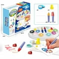 thumbnail image 2 of Juego de rotuladores de colores para niños en edad preescolar | Materiales de arte seguros y no tóxicos | Aprendizaje interactivo y dibujo para niños, 2 of 4