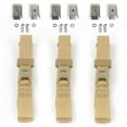 thumbnail image 1 of Ford Van 1961-1967 Standard 2 Point Tan Lap Bench Seat Belt Kit with Bracketry - 3 Belts, 1 of 1