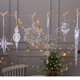 thumbnail image 4 of Pieza de copo de nieve navideño de 15 cm, colgante para árbol de Navidad, corona de ciervo de cristal de Noel, adornos colgantes, decoración navideña para el hogar 2023, 4 of 5
