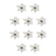 thumbnail image 2 of Naiovety Pack of 10 Christmas Flowers Artificial Flower Decoration Garden Heads Tree Wedding Ornaments Festival Household Xmas Plata 10Conjunto, 2 of 6