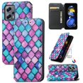 thumbnail image 1 of Compatible With Xiaomi Poco X4 Gt Case Colorful Wallet Card Slot Pu Leather Kickstand Magnetic Rfid Blocking Cover, 1 of 3