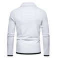 thumbnail image 4 of PuLe Rugby Shirt 2024 Winter Long Sleeve Shirt for Men Trendy Collared Performance Golf Shirt Classic Workwear Office Slim Blouse, 4 of 7