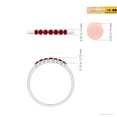 thumbnail image 5 of ANGARA Natural Half Eternity Seven Stone Ruby Wedding Ring in 925 Sterling Silver for Women (Size-2mm) | July Birthstone, Birthday, Anniversary, Jewelry Gift for Women | Natural Ruby Ring, 5 of 9