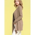 thumbnail image 4 of Made by Johnny Women's Draped Open Front Cardigan XXL TAUPE, 4 of 6