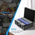 thumbnail image 5 of Toploader Storage Box for 3"x4" 35pt Rigid Cards, Holds 600+ Toploaders, Sports Card Storage Case Organizer, Trading Card Storage Box with Lock, 5 of 9