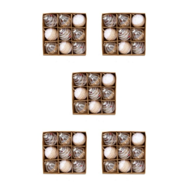 Thinsony Christmas Ball Ornament Set Tree Trinket Collection For Festive Decorations Christmas Decorations ABS Christmas Hanging 2 5Set