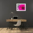 thumbnail image 3 of Grayscale 14x12 White Modern Wood Framed Museum Art Print Titled - Flower Center II, 3 of 4