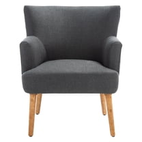 SAFAVIEH Delfino Modern Style Accent Chair, Dark Gray