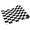 Black and White-Checkered, variant on Red And White Striped Paper Table Runner Roll 25' Long X 16 Wide