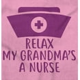 thumbnail image 2 of Relax My Grandma Is A Nurse Essential Romper Boys or Girls Infant Baby Brisco Brands 12M, 2 of 6