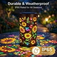 thumbnail image 5 of Solar Lanterns Colorful Sunflower Lights, Outdoor Waterproof Solar Hanging Lantern Metal LED Decorative Light for Garden Patio Decor, 5 of 9