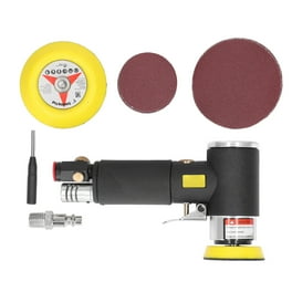 ZHONG AN Ponceuse orbitale pneumatique de 15,2 cm, ponceuse à air Daul Action avec crochet et boucle de ponçage pour le travail du bois, le travail de