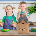 thumbnail image 2 of Portable Storage Bow Basket Basket Easter Rabbit Bucket Decoration Home Textile Storage, 2 of 5