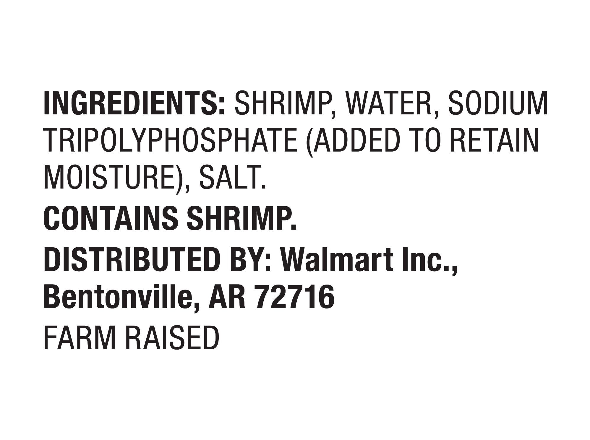 Great Value Frozen Cooked Extra Small Peeled and Deveined, Tail-off Shrimp, 12 oz (100-150 Count per lb)