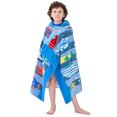 thumbnail image 2 of Bavilk Kids Hooded Bath Beach Towel Girls Boys Swim Pool Cover Up Super Absorbent Cute Cartoon Animal Full Vitality, 2 of 7