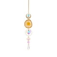 thumbnail image 3 of Faux Crystal Pendant Shiny Creative Shape Easy to Long Lasting Exquisite Gift Multicolor Agate Rough Faux Crystal Window Decor, 3 of 6