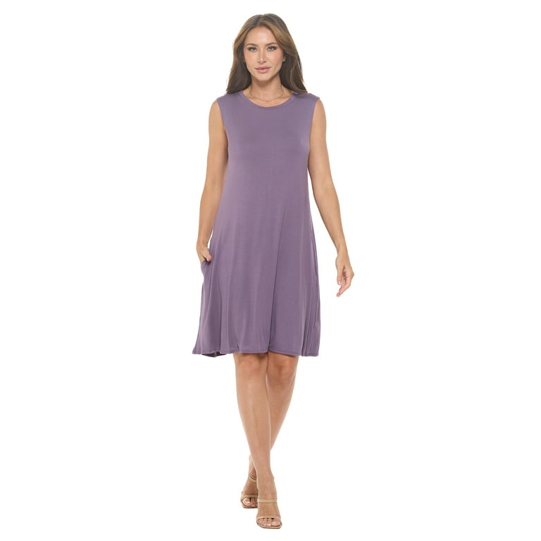 Lilac Dusty Large-X-Large Size Sleeveless Midi Casual Dress, Flowy, Round Neck, Maternity, for Summer Dresses - Walmart.com Lilac Dusty Large-X-Large Size Sleeveless Midi Casual Dress, Flowy, Round Neck, Maternity, for Summer Dresses - Walmart.com