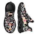 thumbnail image 1 of Zapatos de enfermería blancos para mujer, zapatillas deportivas de malla transpirables con diseño de marca para enfermeras, médicos y atención médica, 1 of 6
