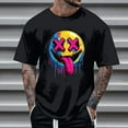 thumbnail image 2 of T-Shirt d'Halloween pour Homme, T-Shirt Graphique Effrayant pour Fête d'Halloween, Blouse Décontractée à Col Rond et Manches Courtes, Coupe Mode pour Usage Quotidien, 2 of 5
