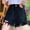Black, variant on Liyamei Girls Distressed Denim Shorts with High Waist for Summer Style Size 4-14,Black