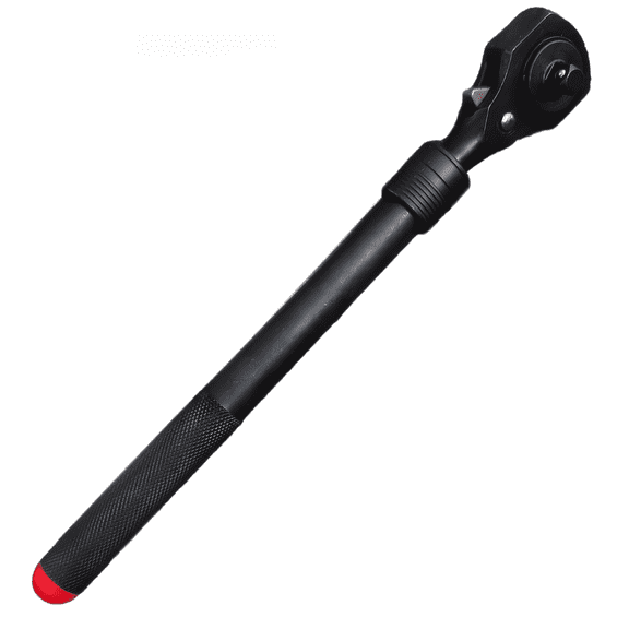 Dual-Drive Ratchet Wrench 1/2 & 3/8, Telescoping Length 13in-18in, Reversible Dual-Head Design, CR-V Steel, Comfort Handle