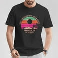 thumbnail image 2 of Franklin Indiana Total Solar Eclipse 2024 Tee – Unisex Adult Cotton T-Shirt Featuring April 8 Totality Graphic for Casual or Commemorative Wear, Size L, Color Black, 2 of 4