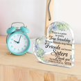 thumbnail image 2 of Heart-Shaped Acrylic Plaque With - "True Friendship" Inspirational Message - Perfect Thank You Gift For Friends Sisters - Ideal For Birthdays Valentine'S Day Mother'S Day - Multicolor, 2 of 6