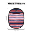 thumbnail image 3 of Pofeuu USA Colors Stripes Print Silicone Pot Mat Mitten With Hanging Loop Heat Resistant Oven Mitts Non-Slip Bbq Baking Smoking Potholders, 3 of 7