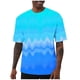 thumbnail image 2 of Ceisia Men's Loose Fit Solid Color T-shirt Short Sleeve Round Neck Elastic Casual Daily Sport Tee Tops Sky Blue M Gifts, 2 of 8