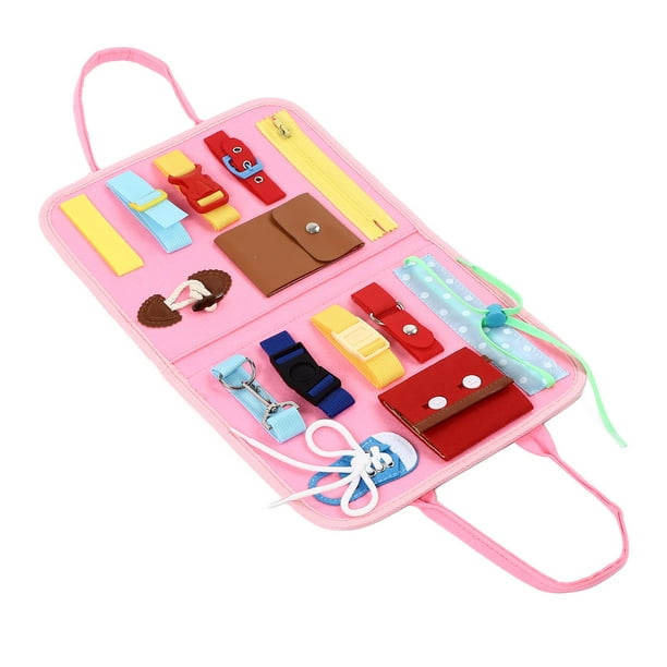 Tablero Sensorial De Fieltro Montessori BuyWeekMX Portátil Habilidades Básicas