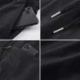thumbnail image 5 of Garbnen Shorts Men Cargo Elastic Waist Wide Leg Men Hiking Shorts Fitness Basketball Summer Lightweight Big and Tall Men's Bermuda Shorts with Zipper Pockets Black L, 5 of 5