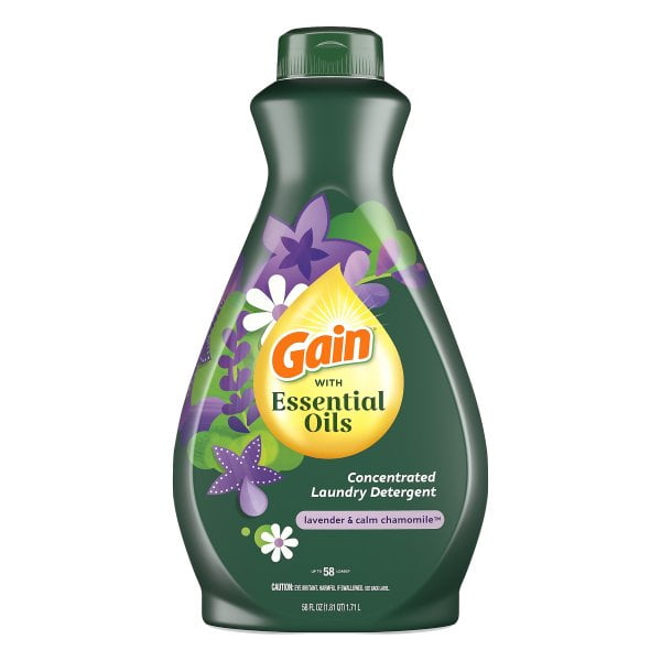 Gain with Essential Oils Liquid Laundry Detergent, The Serene Scent