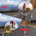 thumbnail image 3 of Espejo retrovisor para bicicleta, convexo HD, giratorio 360°, ajustable, gran angular, para manillar, color negro, par, 3 of 5