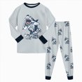 thumbnail image 3 of TOWED22 Boys Girls Pajamas Cotton Truck Pjs Toddler 2 Piece Sleepwear Kids Winter Clothes Set 3 6 9 12 18 24 Months 2t 3t 4t 5t 6t 7t 8t 9t(Light Gray,4-5 Y), 3 of 9