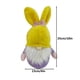 thumbnail image 5 of Decoración de Pascua, adornos de Pascua, regalos de Pascua, 2 gnomos de conejo de Pascua, regalo de primavera, decoraciones de muñecas sin rostro, regalo de Barbie, 5 of 9