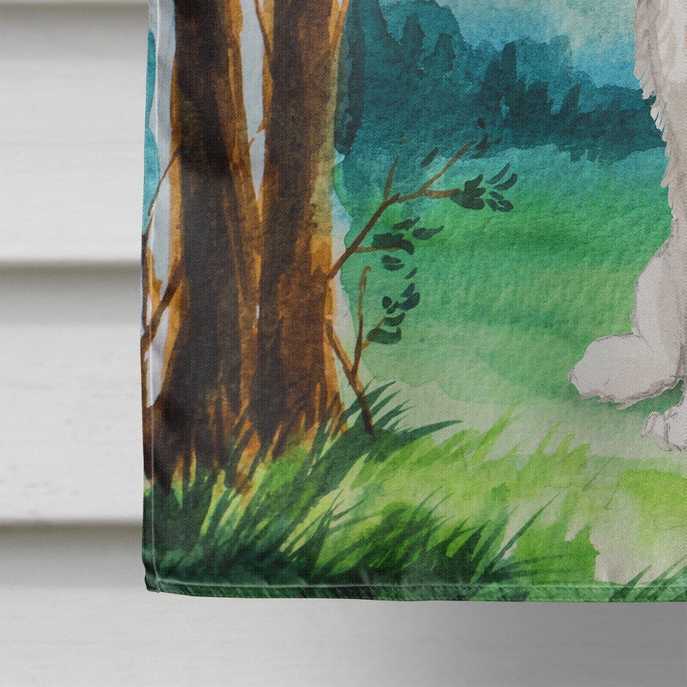 Under the Tree Blenheim Cavalier Spaniel Flag Canvas House Size