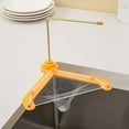 thumbnail image 4 of Triangular Kitchen Sink Draining Rack with Pole, Plastic Corner Strainer for Dry and Wet Separation, 4 of 7