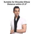 thumbnail image 3 of Cabestrillo para brazo, collar de soporte para cuello ligero y ajustable, inmovilizador, cabestrillo para brazo simple, soporte médico transpirable para hombro para brazo lesionado, mano, codo, negro, 3 of 5
