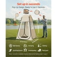 thumbnail image 2 of KFFKFF Pop-Up Sports Tent, 47x47 in Clear Outdoor Shelter for One Person, Waterproof Pod with Floor Mat and Top Cover, Ideal for Camping, Fishing, Events, and Garden Use, 2 of 9